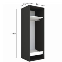 DULAP LEX 75-218-66 D GRI/DECOR 8548/OGLINDA